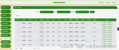 基于Java的家庭整理服務管理系統設計與實現